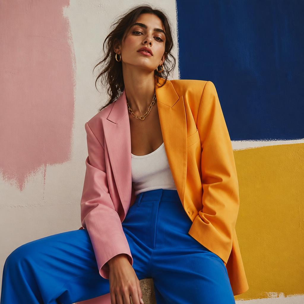 Color en bloques, styling limpio y 6 piezas agotadas en 48 horas. Dirección de arte completa.