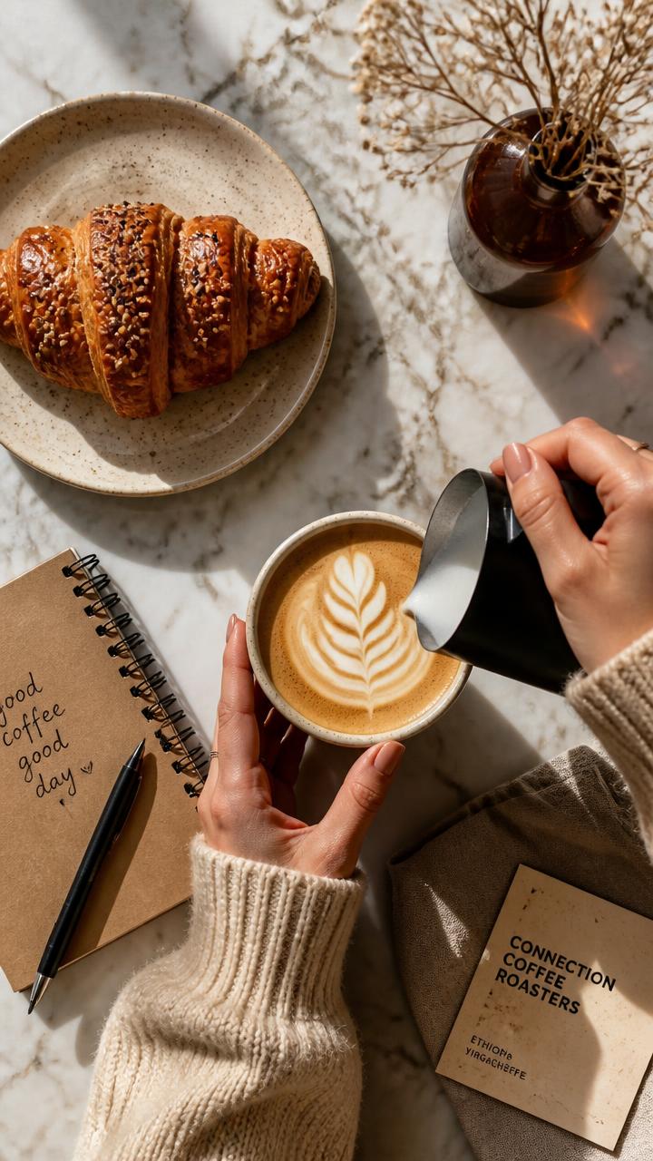 ASMR de latte art para tu mañana — contenido para @casacafeteria